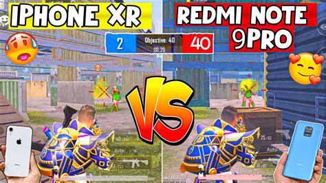 Iphone Xr Vs Redmi Note 9 Pro Pubgbgmi Test 2022🔥 Redmi Note 9 Pro Fps Test Iphone Xr 60fps