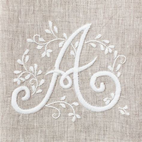 Monogram Meadow Hand Towelnatural Linen Henry Handwork In 2021 Hand