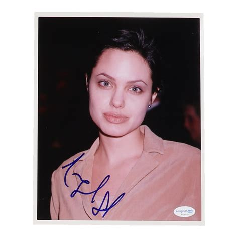 Angelina Jolie Signed 8x10 Photo ACOA Pristine Auction