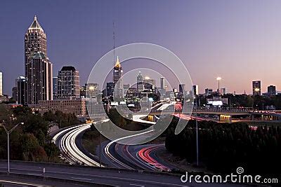 Atlanta Skyline At Sunset Stock Photos - Image: 10142113