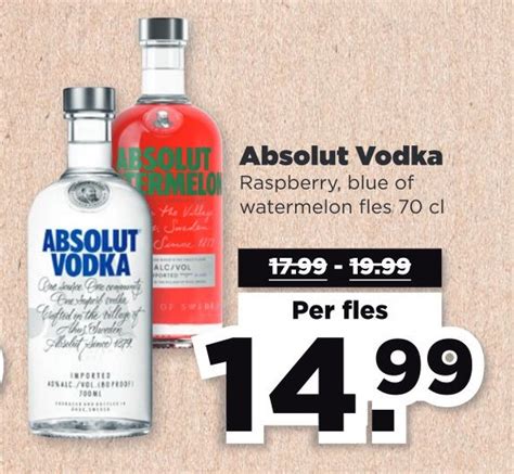 Absolut Vodka Aanbieding Bij Plus