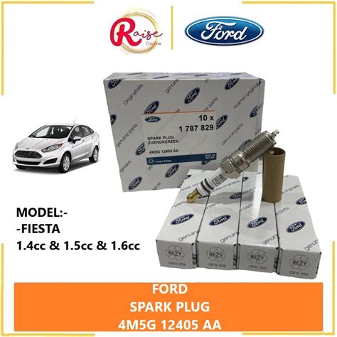 100 % GENUINE FORD SPARK PLUG 4M5G 12405 AA FORD FIESTA 1.4cc 1.5cc 1 ...
