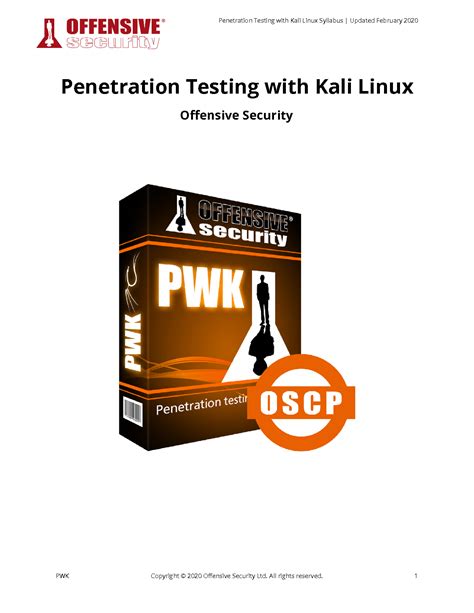 Solution Penetration Testing With Kali Linux Offensive Security