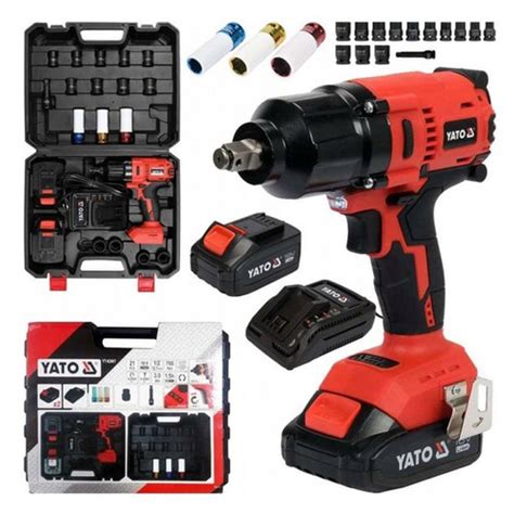 YATO 18V IMPACT WRENCH SET 1/2IN 21 PCS 2X3.0AH | The ToolPit