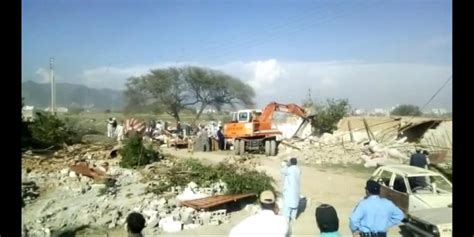 Cda Ict Geared Up Anti Encroachment Operation In Sector E Incpak