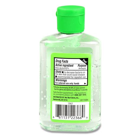 Equate Hand Sanitizer With Aloe 3 Oz