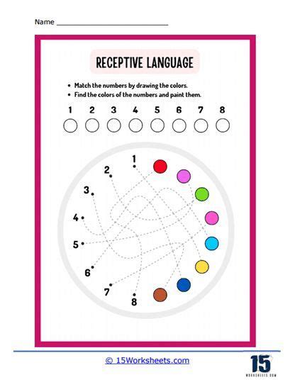 Receptive Language Worksheets