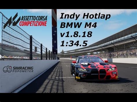 BMW M4 GT3 Hotlap Indianapolis GP 1 34 5 Assetto Corsa Competizione