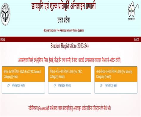 Up Scholarship 2023 24 यूपी प्री मैट्रिक स्कॉलरशिप के लिए ऑनलाइन आवेदन