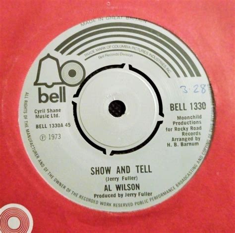 Al Wilson Show And Tell 7 Inch | Buy from Vinylnet