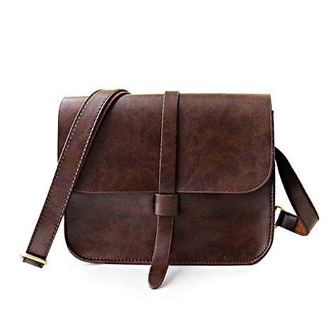 Off Solid Color And Pu Leather Design Retro Women S Crossbody Bag