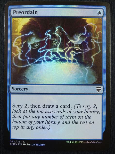 Preordain Foil CMR Mtg Card 5EC EBay