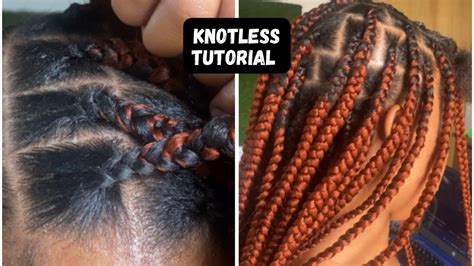 How To Do Knotless Box Braid Beginner Friendly Youtube