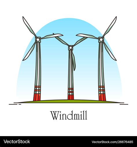 Animated Wind Turbine Cartoon