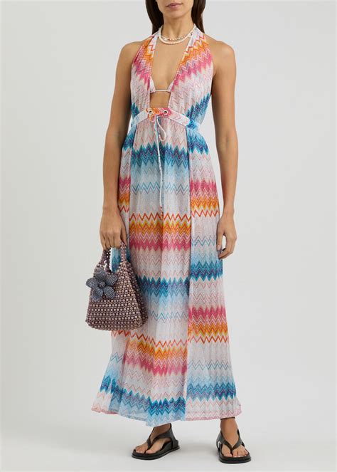 Missoni Zigzag Fine Knit Triangle Bikini Multicoloured Missoni