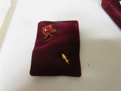 Franklin Mint The Lovers Rose Stick Pin By Franklin Mint Gold Vermeil