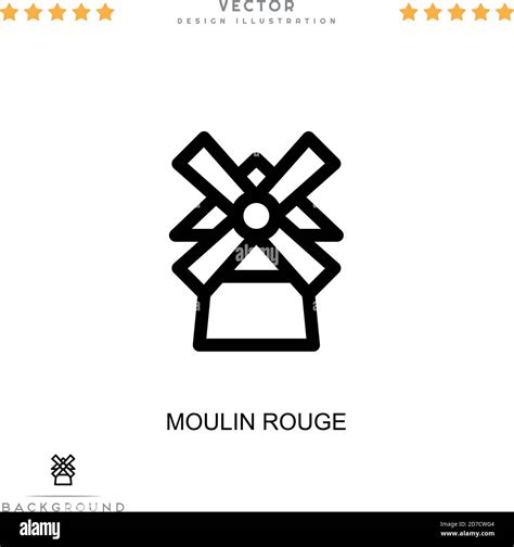 The Moulin Rouge Stock Vector Images Alamy