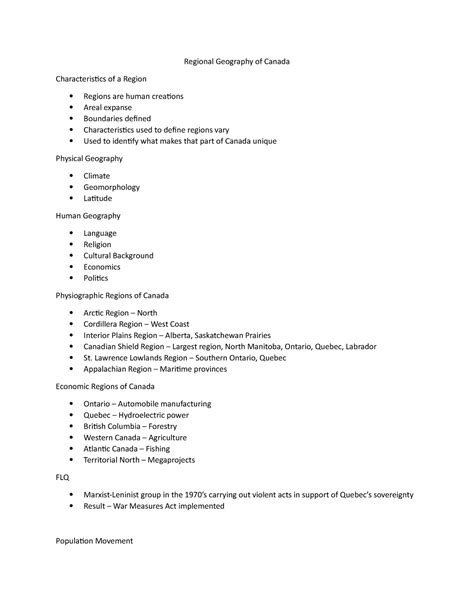 Regional Geography of Canada - Regional Geography of Canada ...