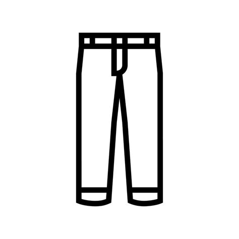 Pants Boy Garment Line Icon Vector Illustration 10347283 Vector Art At