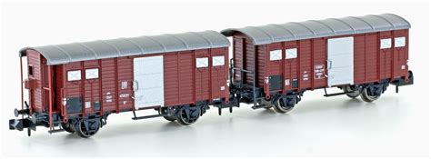 Hobbytrain H24250 2er Set Gedeckte Güterwagen K3 SBB Ep III