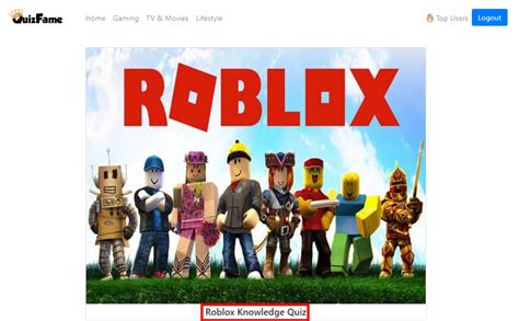 Quizfame Roblox Knowledge Quiz Answers