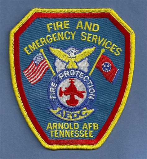 Arnold Air Force Base Tennessee Crash Fire Rescue Patch