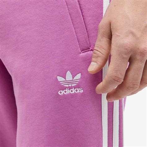 Adidas Mens 3 Stripe Pant In Semi Pulse Lilac Adidas