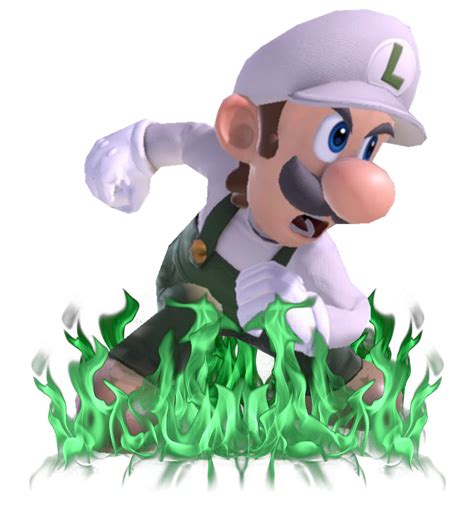 Fire Luigi Charging Up By Transparentjiggly64 On Deviantart