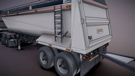 Freightliner Classic Dump Trailer 3d Model Turbosquid 2116347