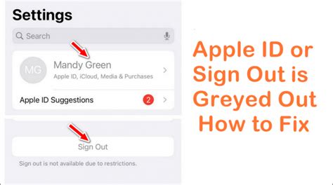 How To Sign Out Of Apple Id On Iphone