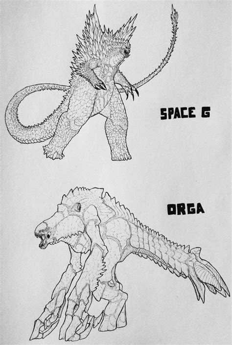 Spacegodzilla And Orga Design By Thegreatestloverart On Deviantart