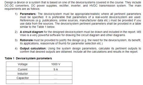 Design a device or a system that is based on one of | Chegg.com 