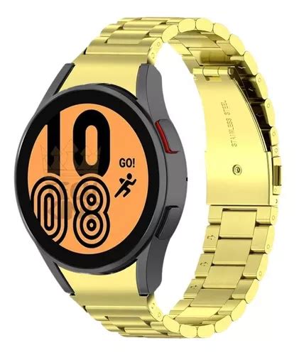 Pulseira Encaixe Curvo Gomada Para Galaxy Watch 4 40 44mm