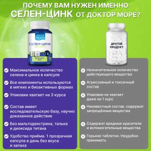Селен цинк для женщин и мужчин в биодоступных формах