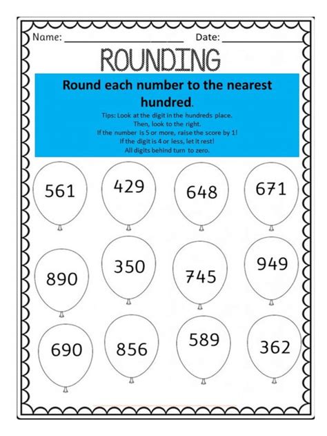 Rounding To The Nearest Hundredth Worksheets Worksheet Neare