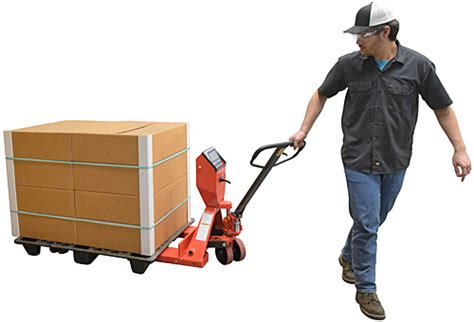 Vestil PM 2748 SCL LP Low Profile Pallet Truck With Scale For Sale