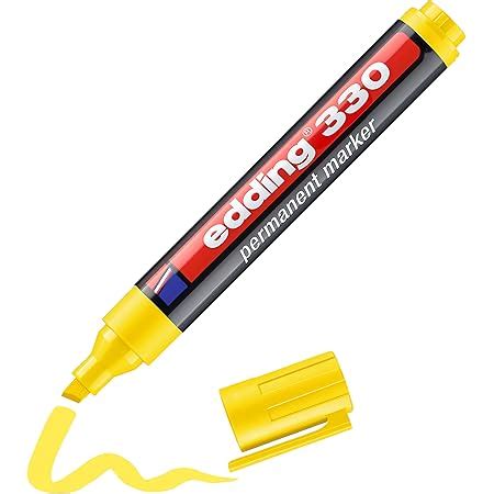 Edding Permanent Marker Yellow Pen Chisel Tip Mm