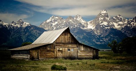 Free stock photo of cabin, grand teton national park, teton mountains