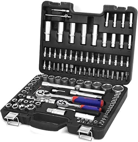 Workpro Piece Drive Socket Set Cr V Metric And