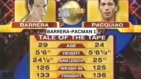 FULL FIGHT MARCO ANTONIO BARRERA VS MANNY PACQUIAO 1 YouTube