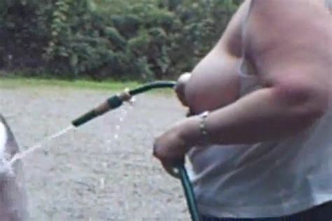 Mature Bbw Black Cock Sluts Of Mine Washes My Car Flashing Her Large Saggy Titties Xxx Femefun