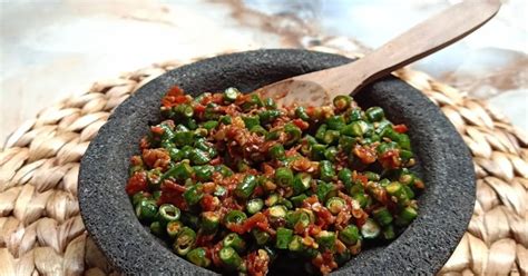 Resep 019 Sambel Pencok Kacang Panjang Oleh Dian Niati Cookpad