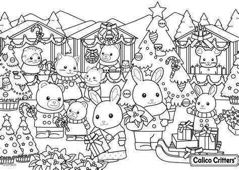 Coloring Books Coloring Pages Colouring Sylvanian Families Calico