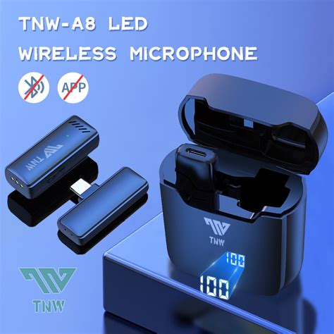 Jual TNW A8 Wireless Microphone Mikrofon YouTuber Mikrofon Wireless