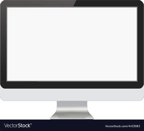 Modern computer monitor Royalty Free Vector Image