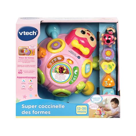 Super coccinelle des formes rose Jouet avec formes à encastrer VTech