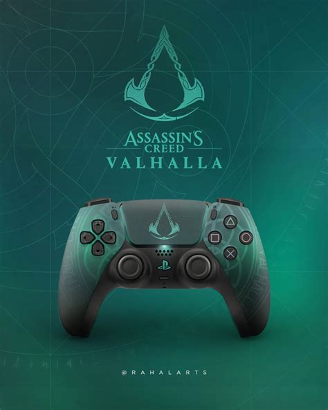 Fanmade I Designed Custom Ps5 Dual Sense Controller For Assassins Creed Valhalla Was