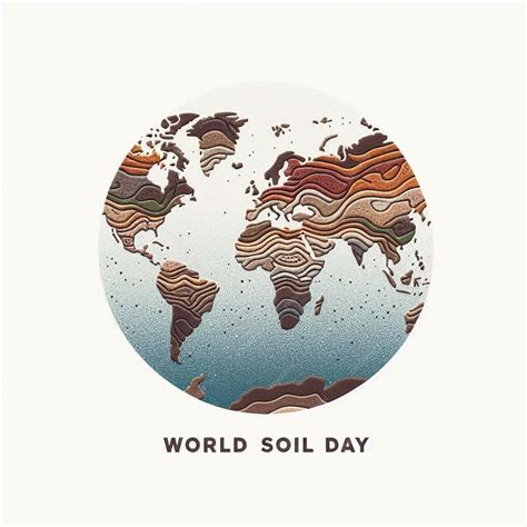 Illustrative Continents Formed by Diverse Soil Textures on Light