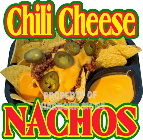 Chili Cheese Nachos Decal Concession Food Truck Vinyl Sign Sticker