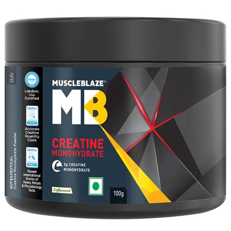 MuscleBlaze Creatine Monohydrate Unflavoured 0.22 lb Online